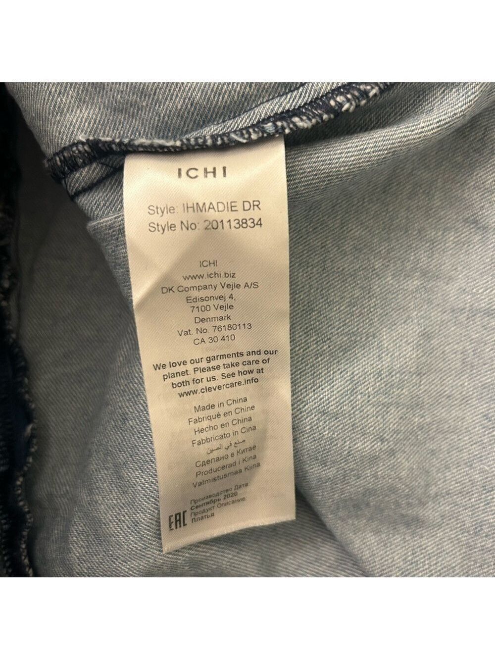 Ichi Denim Tie Front Dress Size 36 - Picture 5 of 7